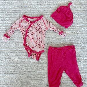 Magnetic Me Pink Musical Baby Bodysuit Set